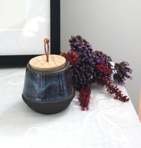 Lidded Pot with Wooden Lid