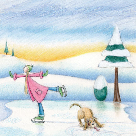 Dotty Earl, Skating Beauty, FIne Art Greeting Card