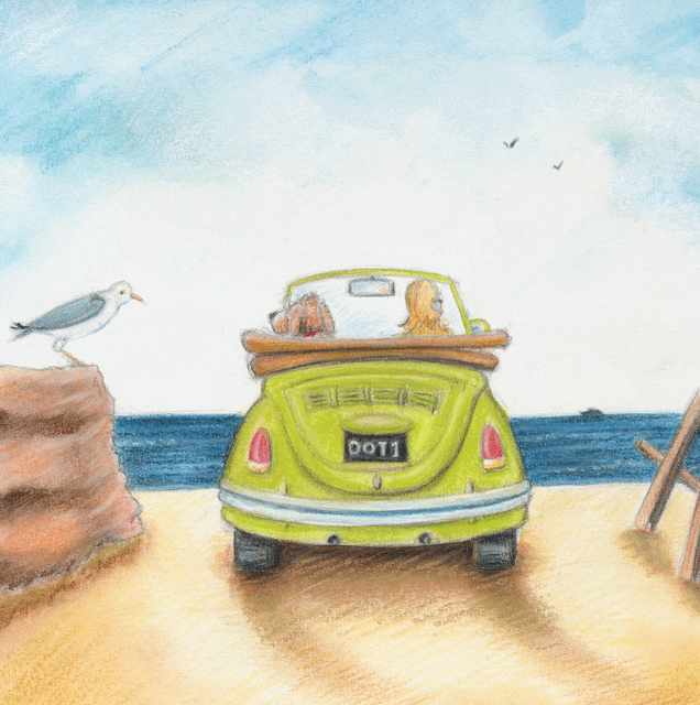 A fine art greeting card by mixed media artist Dotty Earl