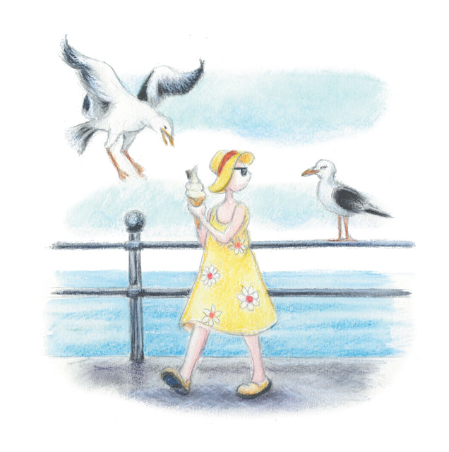 A fine art greeting card by mixed media artist Dotty Earl
