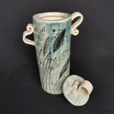 Lazy Haze Lidded Jar - handmade ceramic