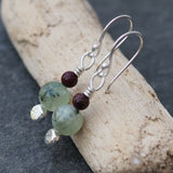 Semi-Precious Bead Dangle Earrings