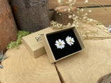 Gold & Silver Large Daisy Stud Earrings by Curious Magpie Jewellery (6)