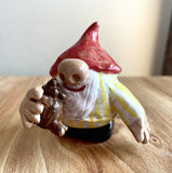 Hand sculpted Morning Gnome