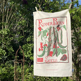 Runner Bean Seeds Tea Towel