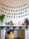 multi-coloured bunting wide