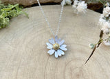 Gold & Silver Daisy Necklace by Curious Magpie Jewellery (4)