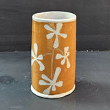 Petal Paths Vase Or Utensil Holder - handmade ceramic
