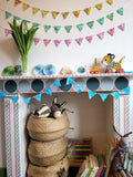 Miniature paper bunting garland nursery or birthday