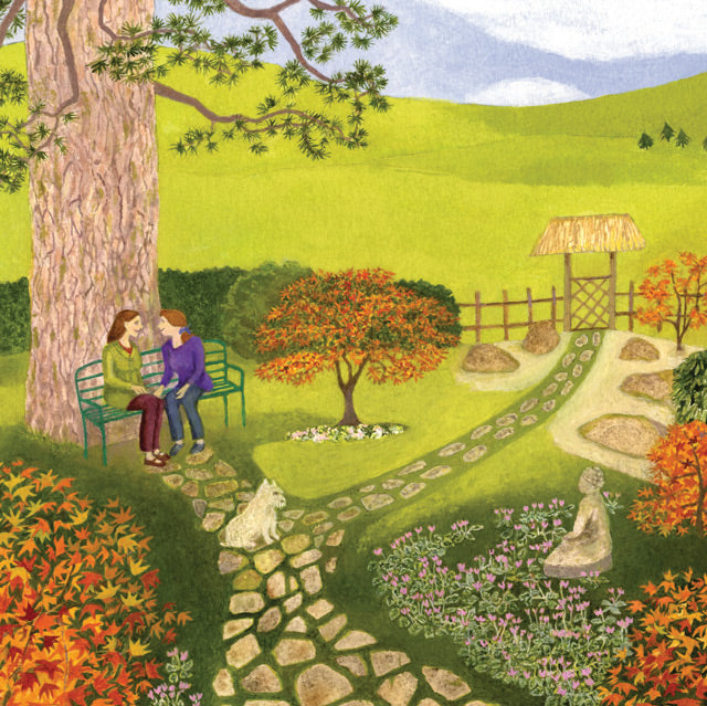 Ellie Ling, So Much To Talk About, Fine Art Greeting Card