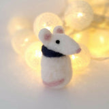 Handmade Needle Felted Mouse Decoration - Made to Order