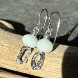 Mismatched Molten Silver Earrings