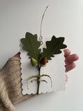 Keepsake Hanging Oak Leaves and Acorns
