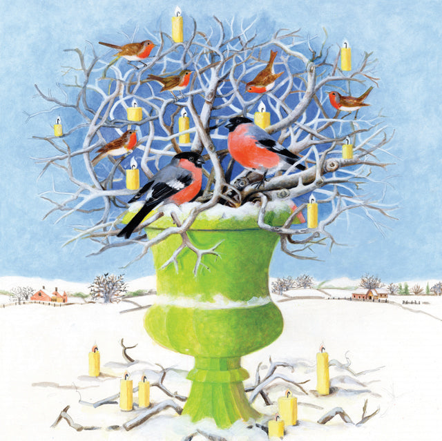 EB Watts, Candlelit Urn, Blank Art Card