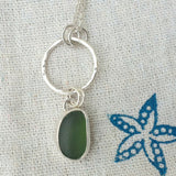 Silver Seaglass Pendant