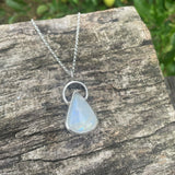 tear shaped moonstone pendant necklace