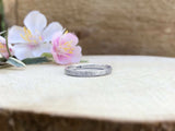 Silver Narrow Tree Bark Ring by Curious Magpie Jewellery (3)