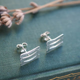 Forged Rod Stud Earrings