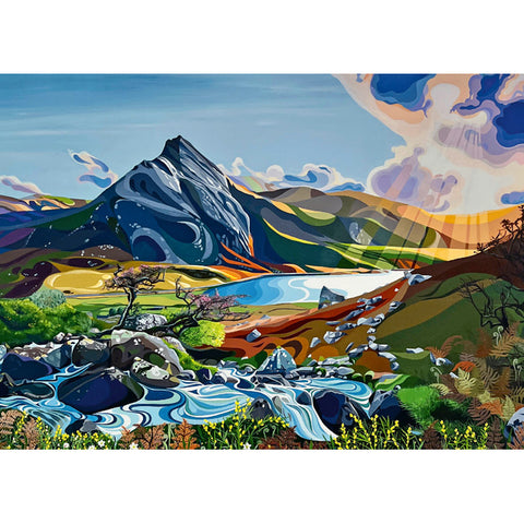 A fine art greeting card by painter Faye Baines