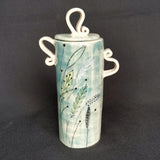 Lazy Haze Lidded Jar - handmade ceramic