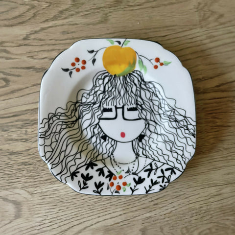 Illustrated Vintage Plate - CONNIE