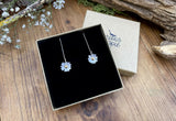 Gold & Silver Daisy Drop Earrings by Curious Magpie Jewellery (1)