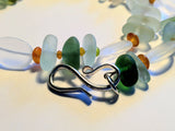 Seaglass and Carnelian Necklace