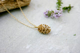 Gold Pinecone Necklace by Curious Magpie 7