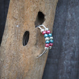 Metalic Seed Bead Threader Earrings