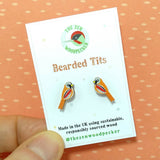 Bearded Tit Earrings