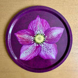 Hellebore - Round Tray (Purple)
