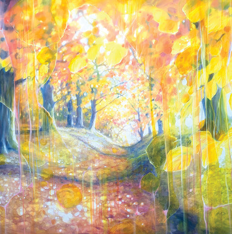 A fine art greeting card by painter Gill Bustamante