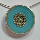 The Sky, Sea and Sand - Enamelled Dome Pendant 2 2