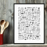 Baking - A3 Giclée Print