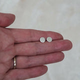 Silver Shimmer Stud Earrings