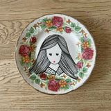 Illustrated Vintage Plate - ANNA