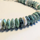 Peruvian Turquoise and Mother of Pearl Disc Necklace 2