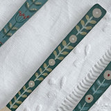 Pink flower hand painted wooden spoon