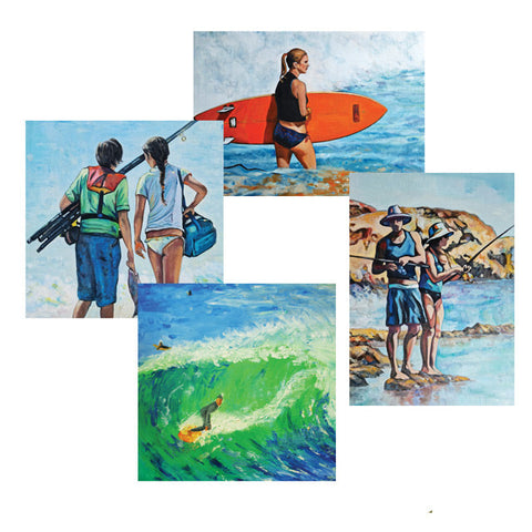 Enjoying The Sea Collection - Bundle of 4 Cards -
