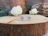 Silver Blossom Stud Earrings - Sterling Silver Handmade Earrings