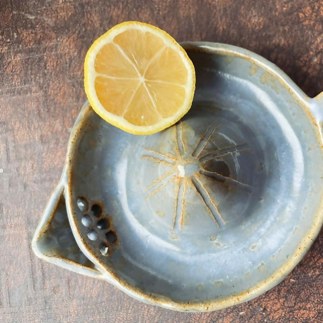 Oyster Blue Handmade Ceramic Juicer