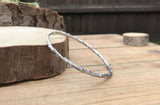 Chunky Silver Twig Bangle by Curious Magpie (2)