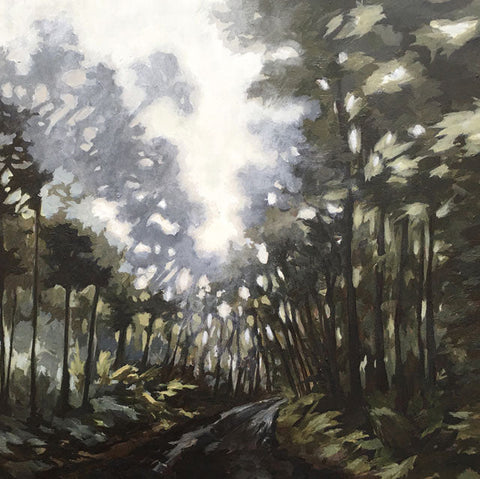 Apeil White, Misty Mountain Track, Blank Art Card