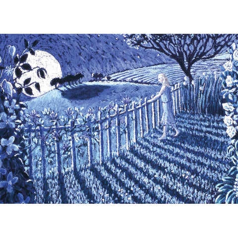 Cath Read, Moonrise Garden, Blank Art Card