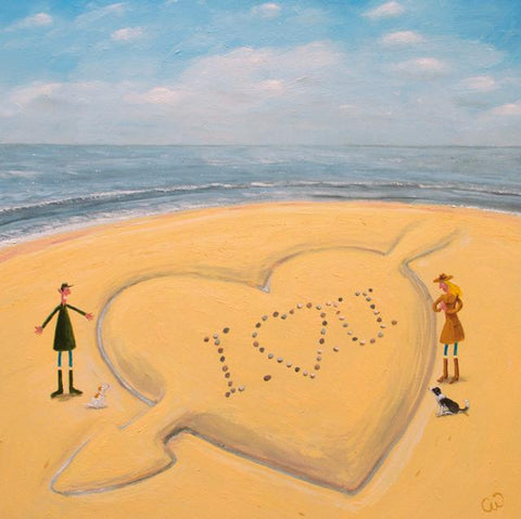Chris Williamson, I Love You, Blank Art Greeting Card