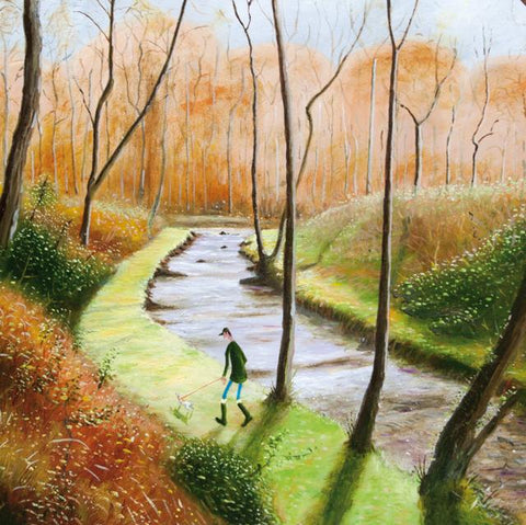Chris Williamson, Crisp Walk, Blank Art Greeting Card