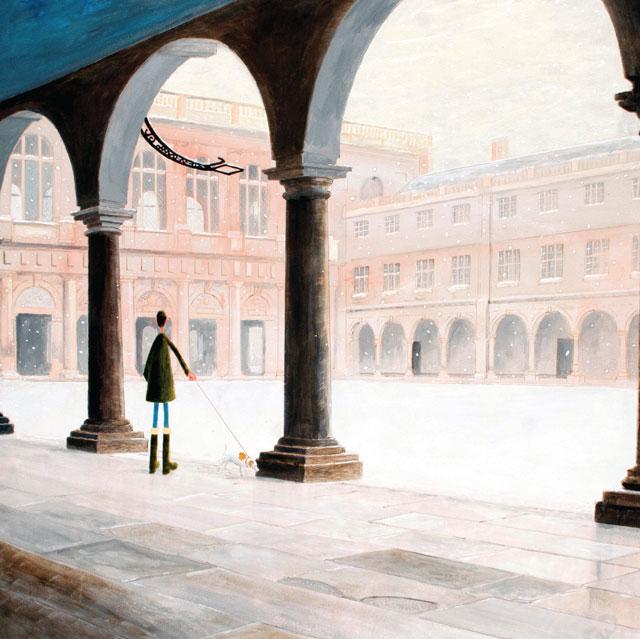 Chris Williamson, The Cloisters (Cambridge), Blank Art Greeting Card
