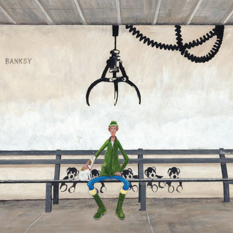 Chris Williamson, The Gorleston Banksy, Fine Art Greeting Card