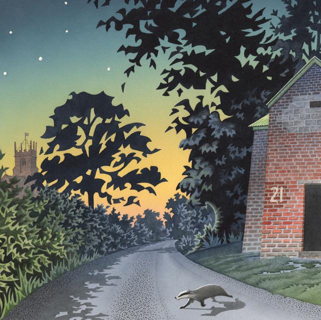 David Alderslade, Silent Crossing, Fine Art Card