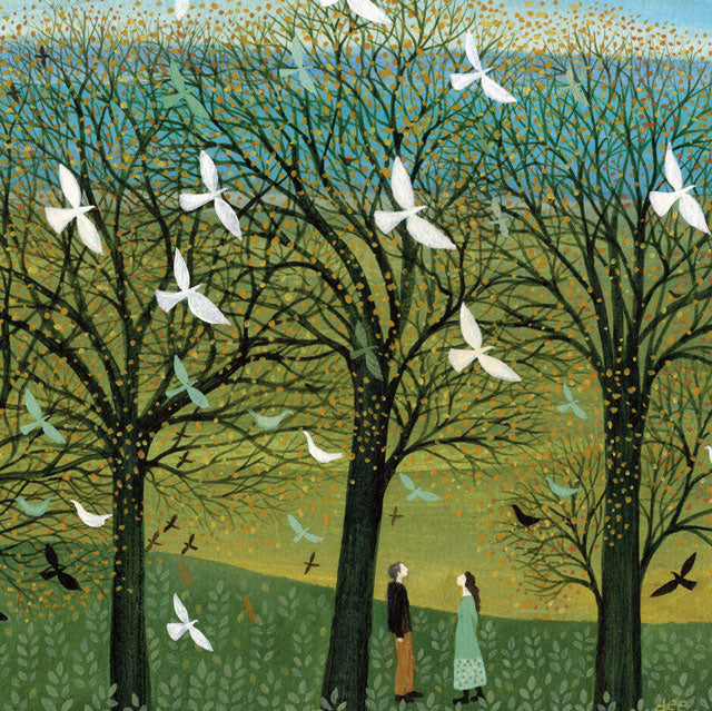 Dee NIckerson, All Aflutter, FIne Art Greeting card